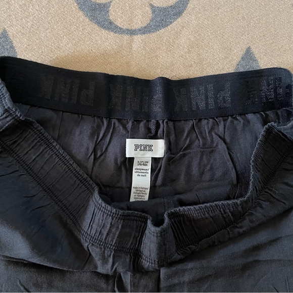 PINK Victoria's Secret Black Athletic Shorts with Elastic Waistband - Picture 3 of 3